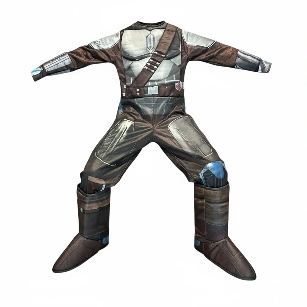 Star Wars Mandalorian child’s Costume - Brown and‎ Silver Size Small 5 6 NWT